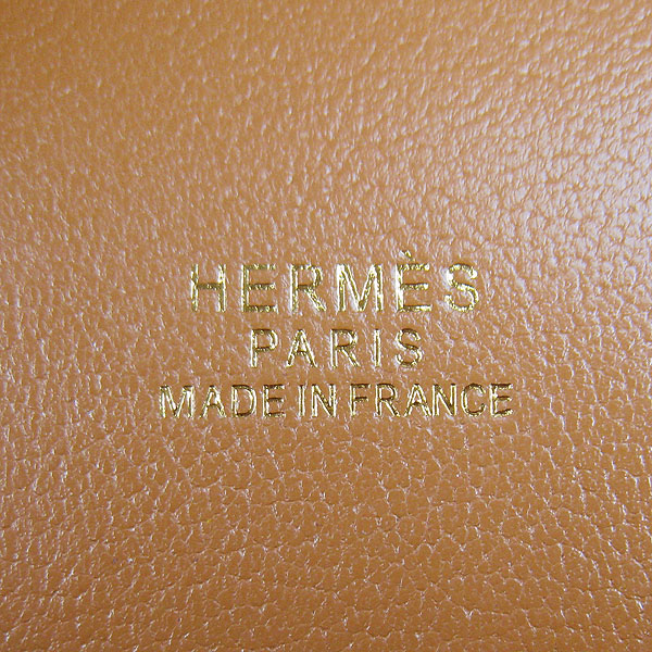 Replica Hermes Jypsiere Fjord Leather Messenger Bag Light Coffee H6508 - 1:1 Copy